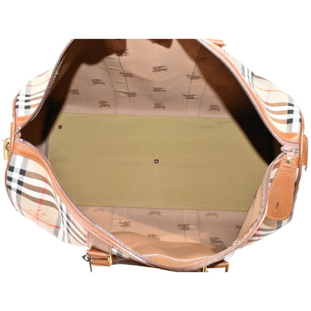 Burberry travel Tan Beige Boston check bag Nova - Picture 6 of 7